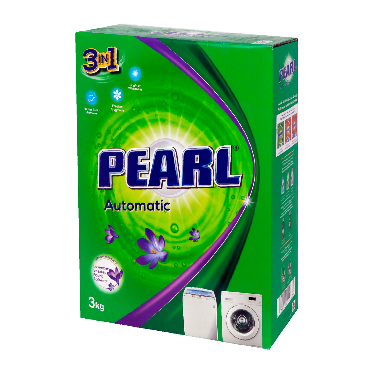 Pearl Automatic Washing Powder 3in1 Low Foam Lavender 3kg