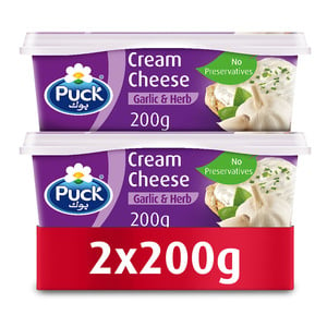 Puck Cream Cheese Garlic & Herb 2 x 200g