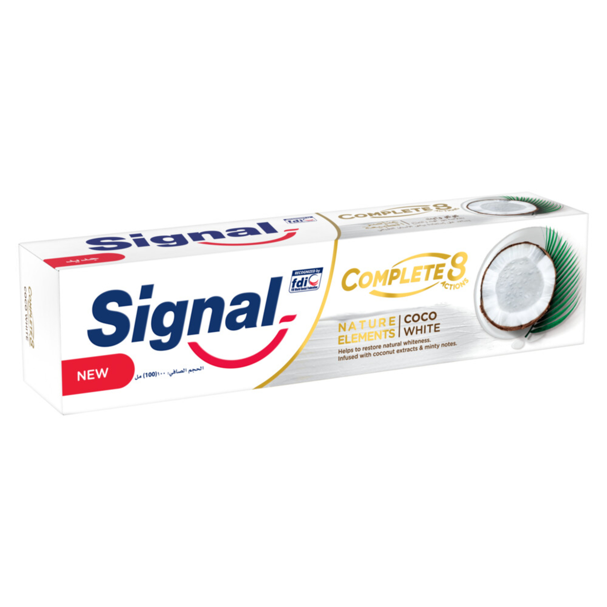 Signal Toothpaste  Complete 8 Actions Nature Elements  Coco White 100 ml