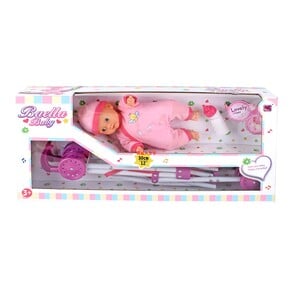 Fabiola Baby Doll With Stroller 14399