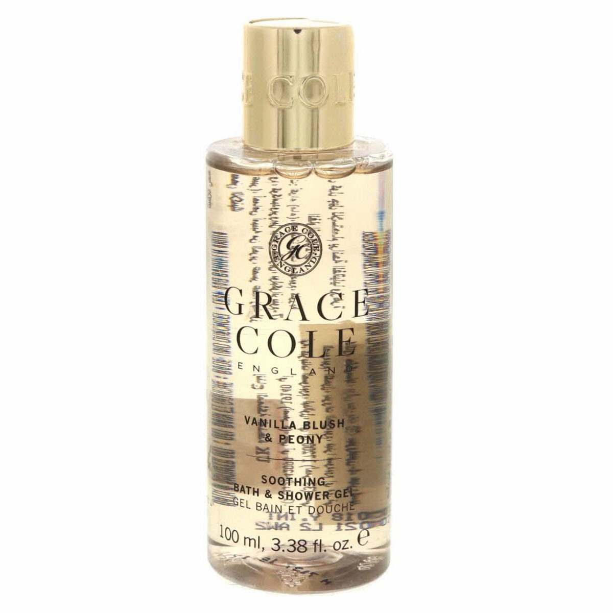 Grace Cole Soothing Bath And Shower Gel Vanilla Blush And Peony 100ml