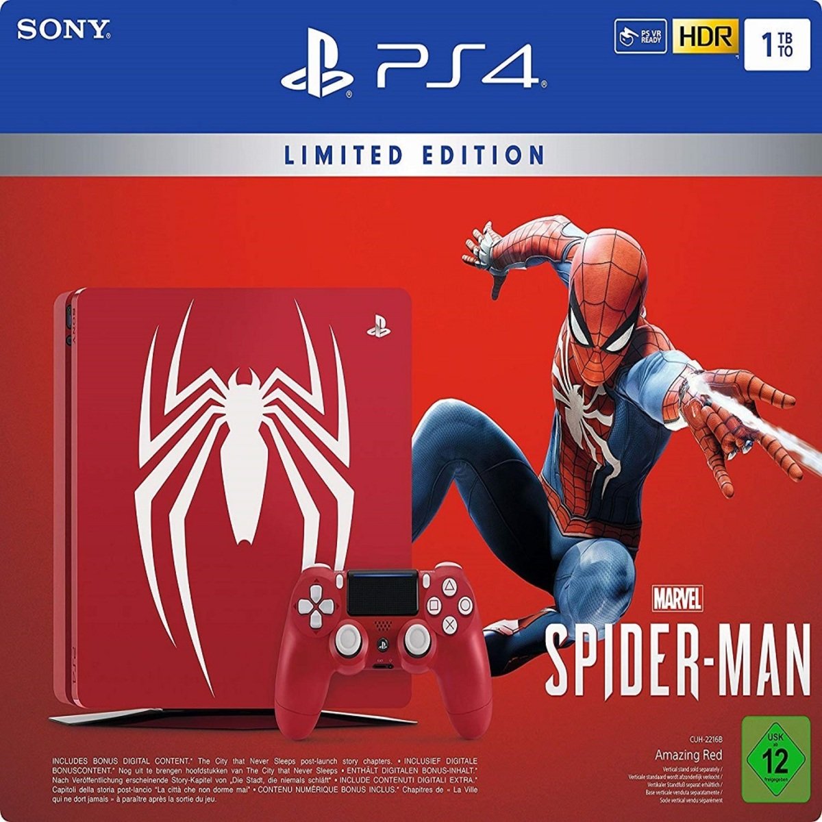 Sony PS4 1TB+Spiderman Ltd.Edt