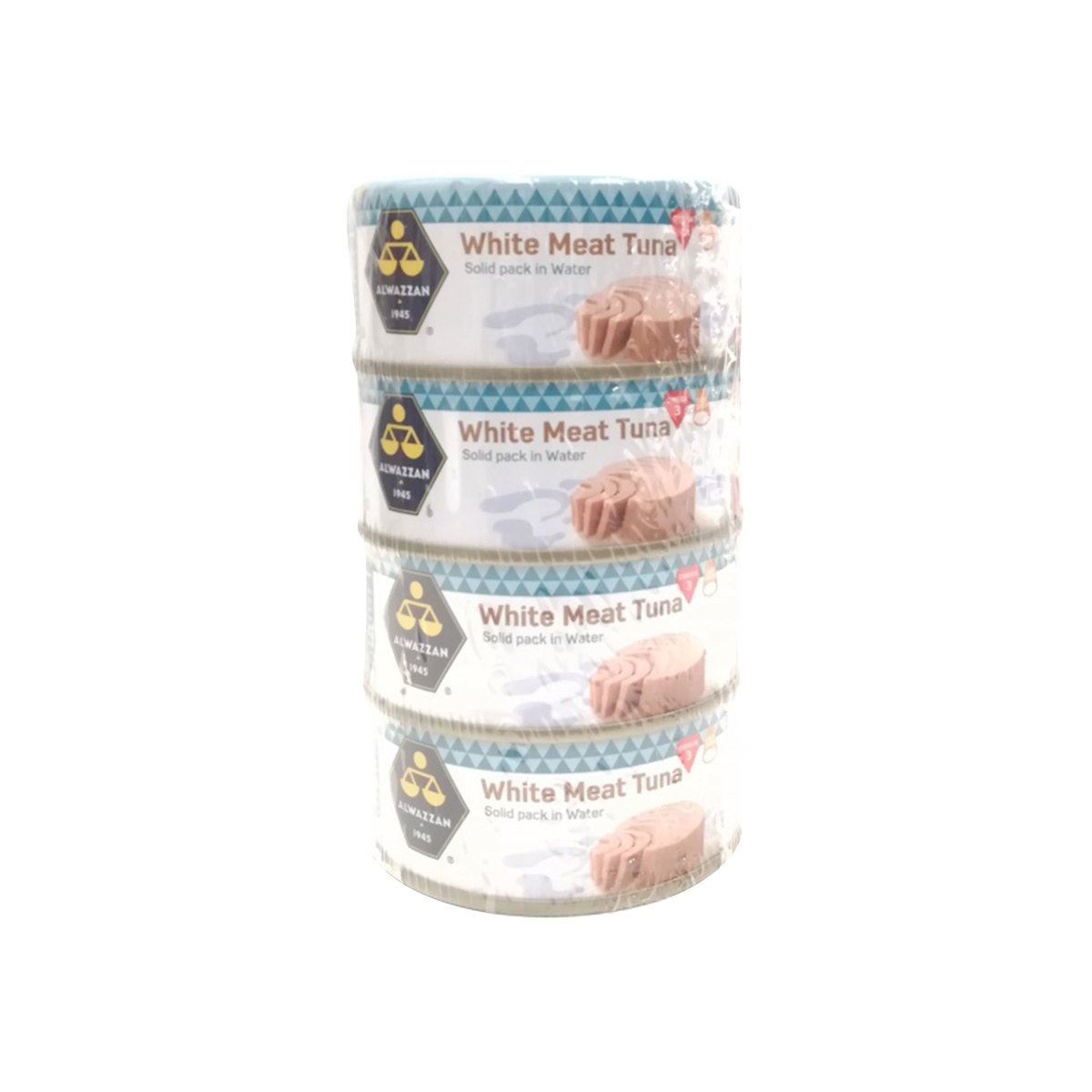 اشتري قم بشراء الوزان لحم تونا أبيض في الماء 4×160جم Online at Best Price من الموقع - من لولو هايبر ماركت Canned Tuna في الكويت
