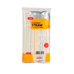 LuLu Flexible Straw 6mm 100pcs