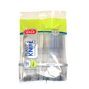 LuLu Plastic Knife Clear 50pcs