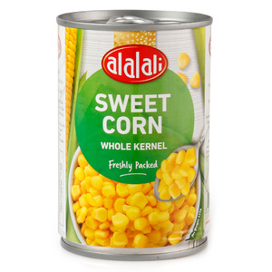 Buy Al Alali Whole Kernel Sweet Corn 425 g Online at Best Price | Cand Whl.Kernel Corn | Lulu Kuwait in UAE