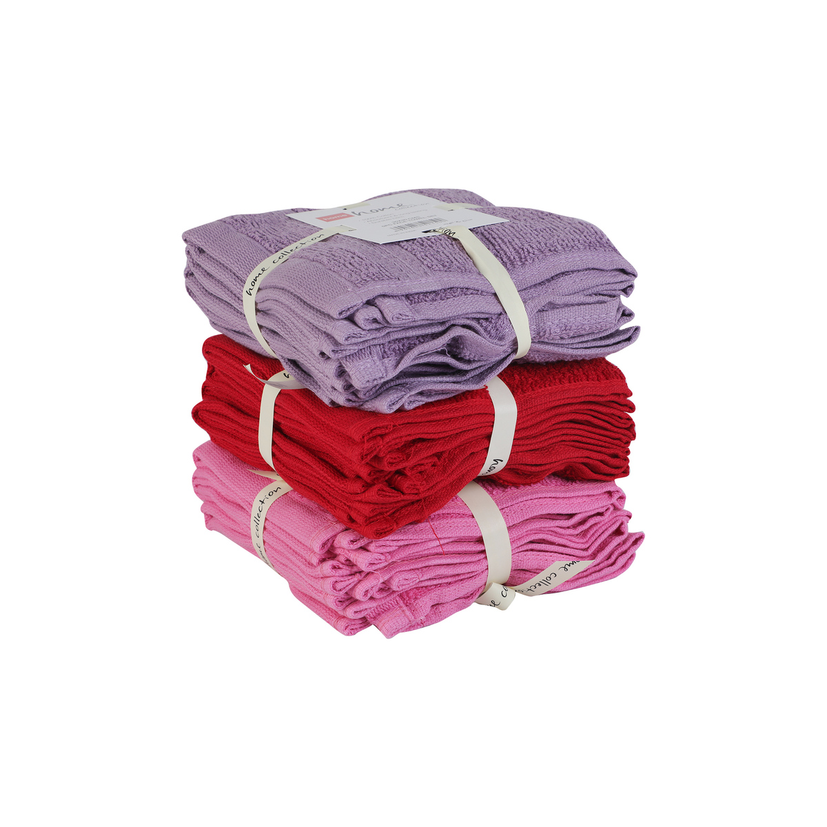Red Berry Face Towel 5pcs Set 30x30cm Assorted Color