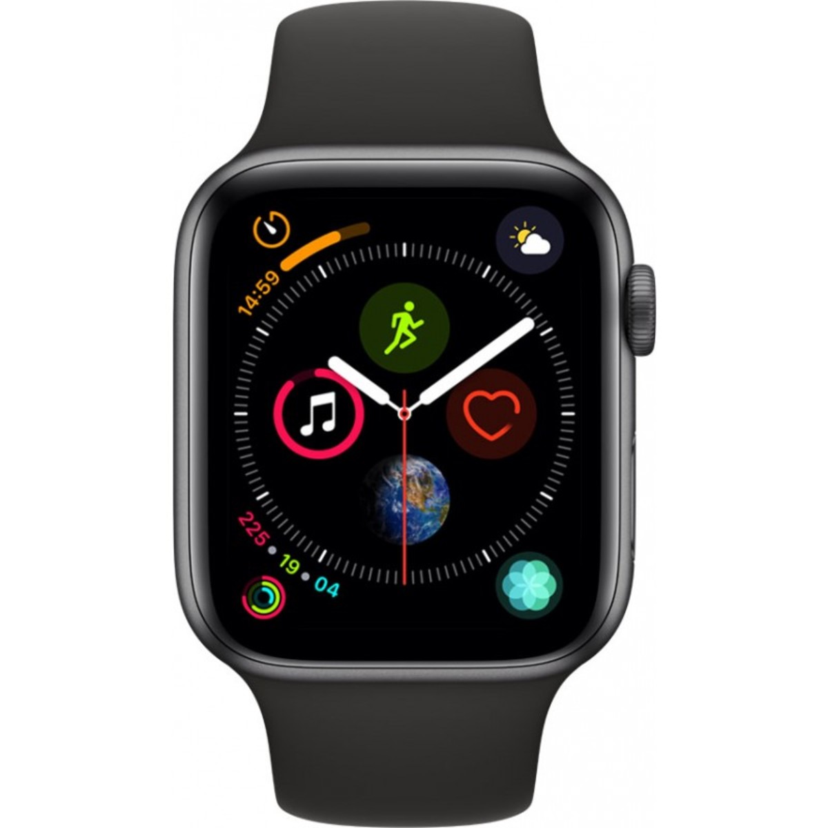Apple Watch Series 4 - GPS 44mm Space Grey Aluminium Case with Black Sport Band