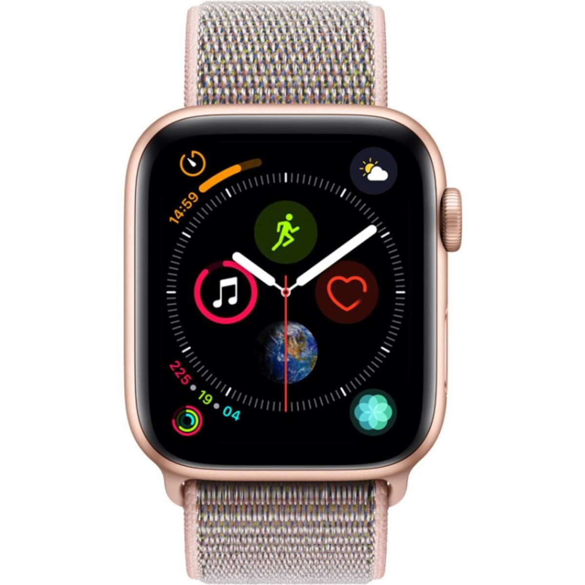 Apple Watch Series 4 - GPS 44mm Gold Aluminium Case with Pink Sand Sport Loop