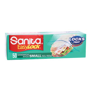 Sanita Easy Lock Sandwich Bags Small 2 x 50pcs