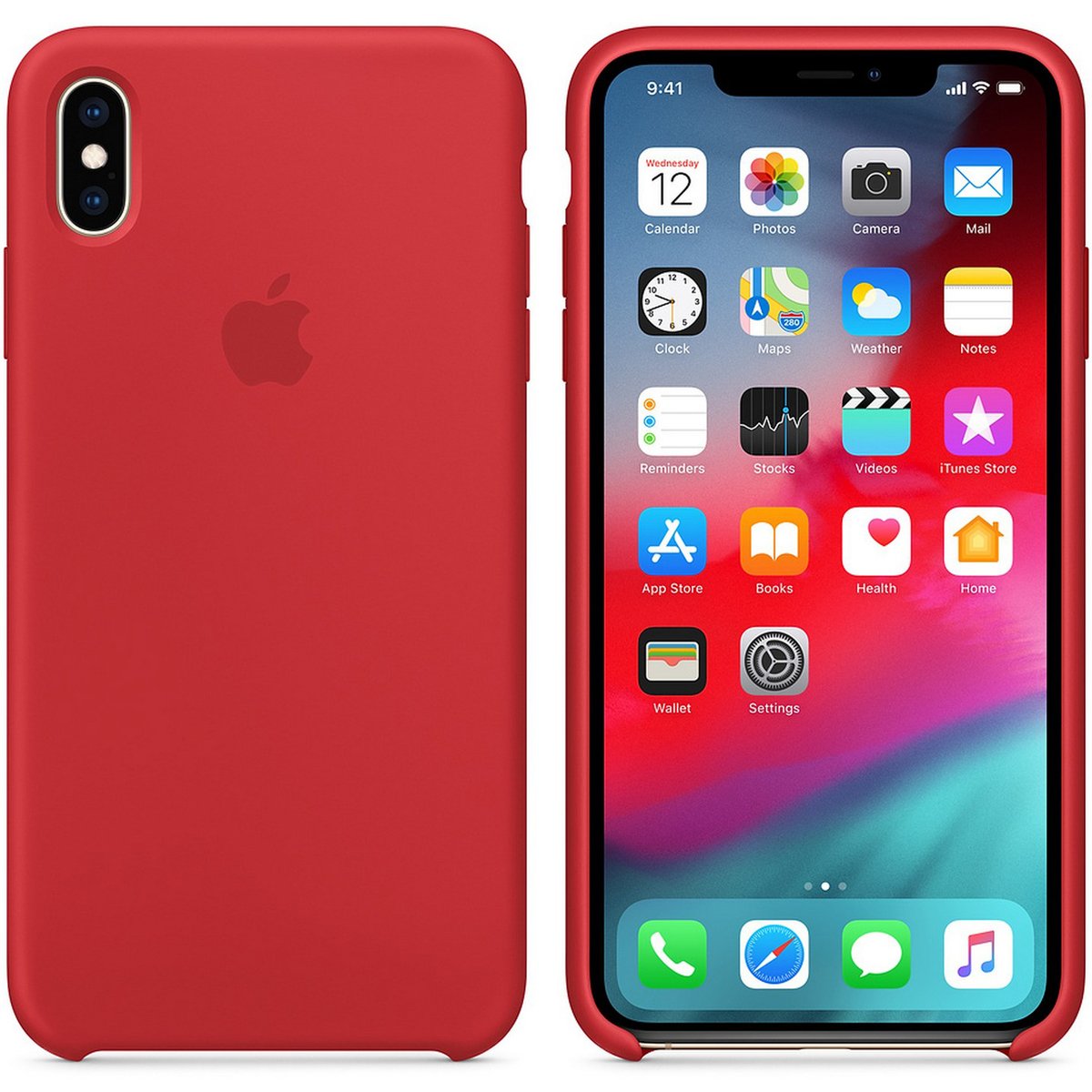 Apple iPhone XS Max Silicone Case (PRODUCT)RED
