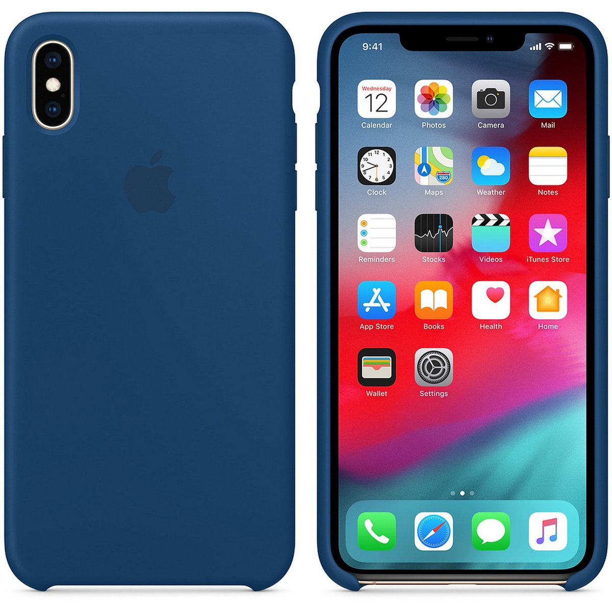 Apple iPhone XS Max Silicone Case Blue Horizon