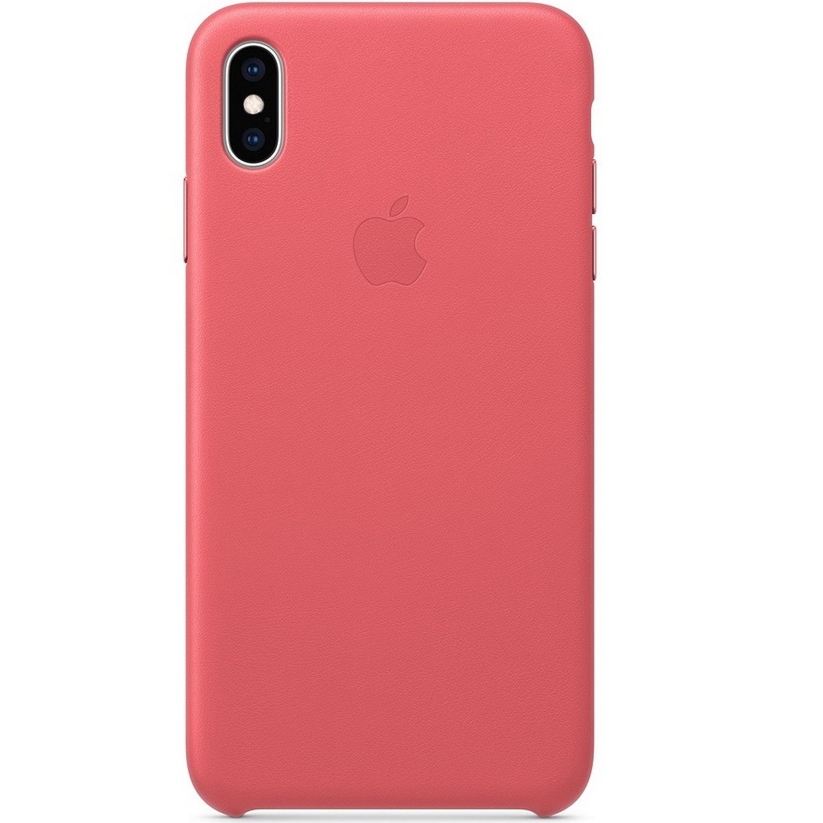 Apple iPhone XS Max Leather Case Peony Pink
