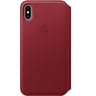 Apple iPhone XS Max Leather Folio Case (PRODUCT)RED