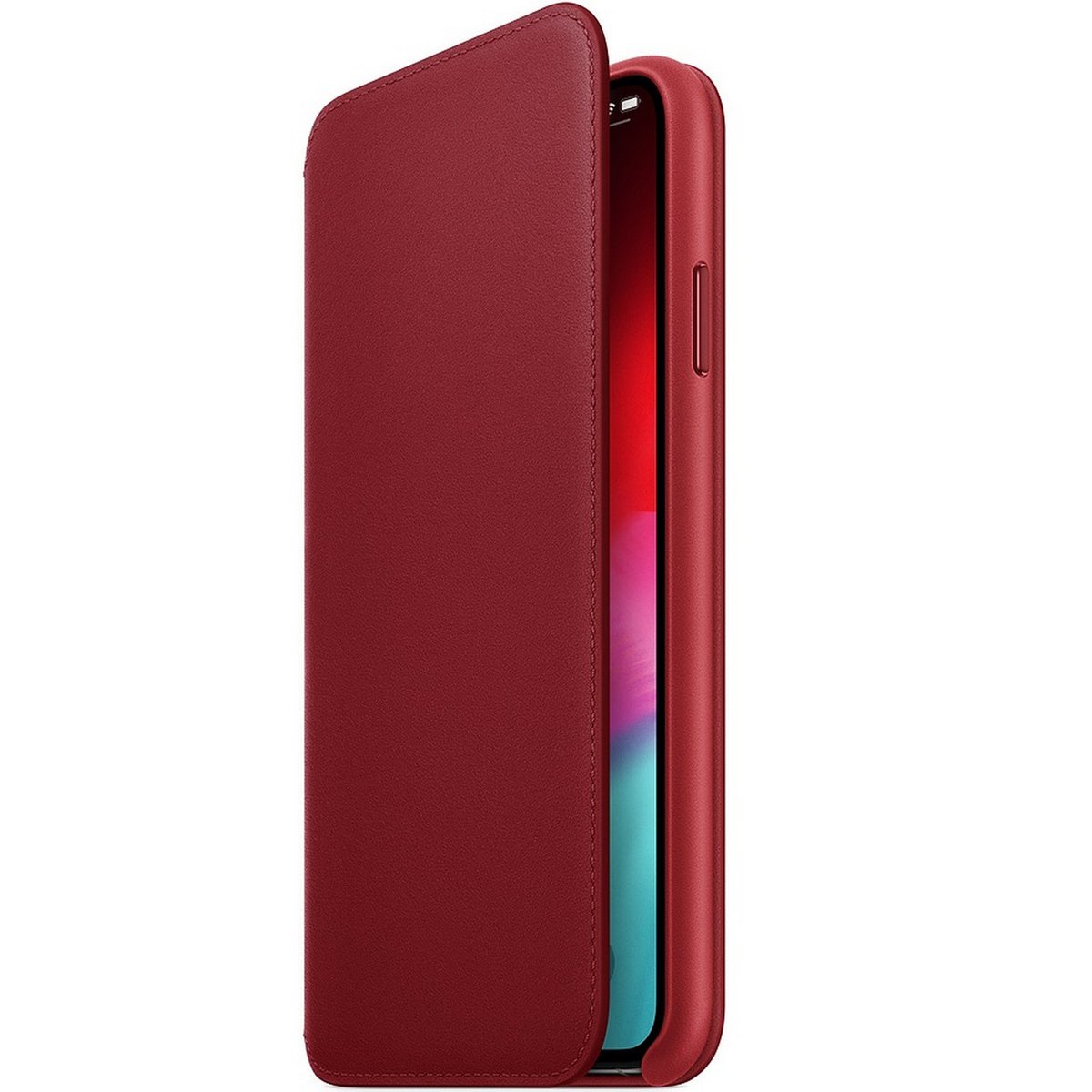 Apple iPhone XS Max Leather Folio Case (PRODUCT)RED