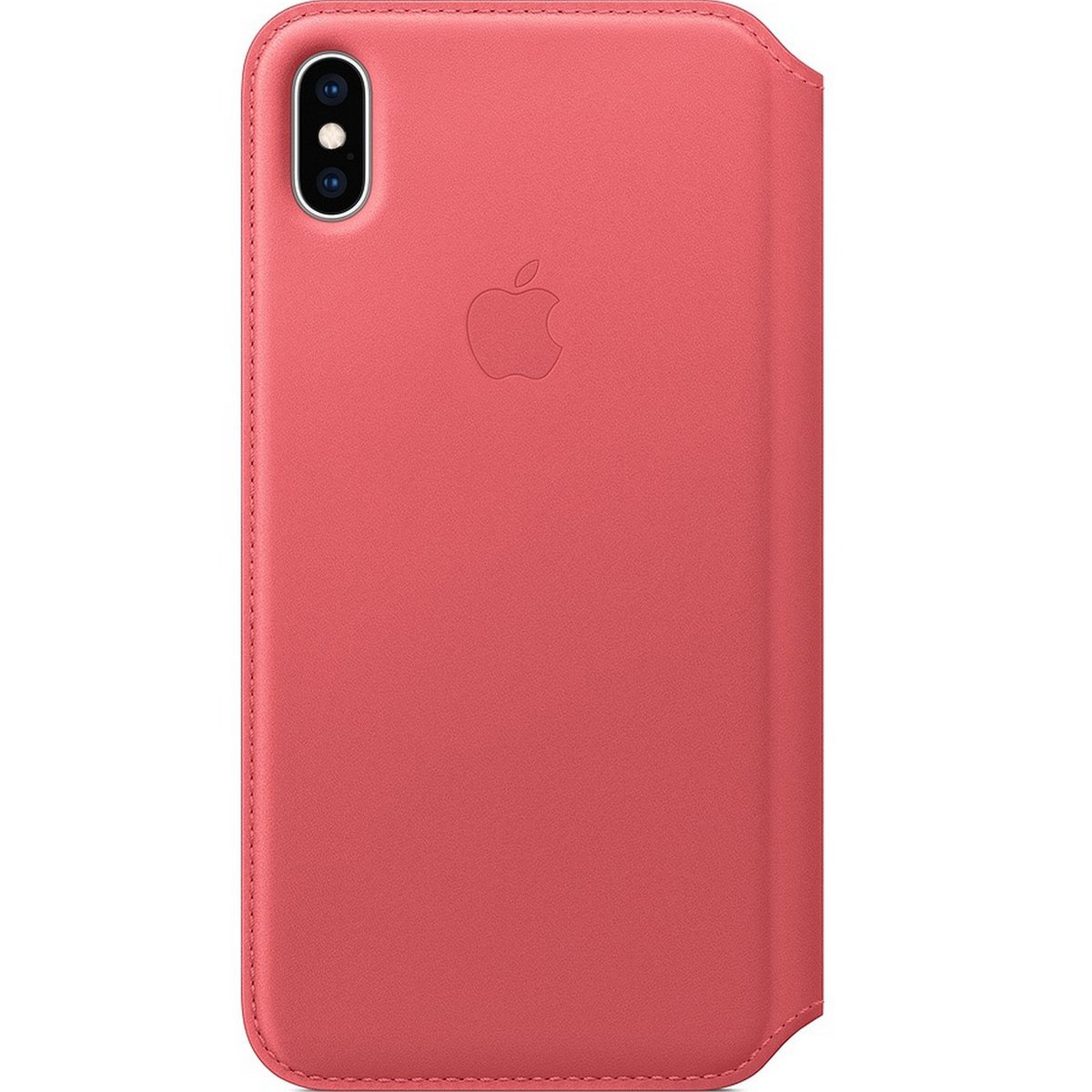 Apple iPhone XS Max Leather Folio Case Peony Pink