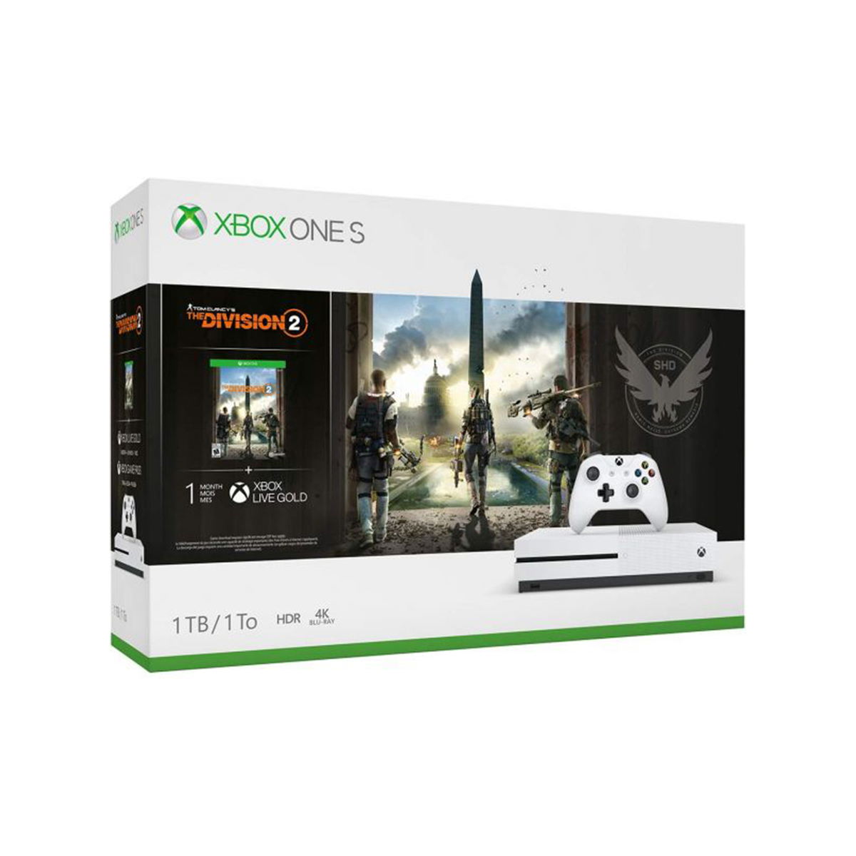 Xbox One S 1TB Console White + Controller