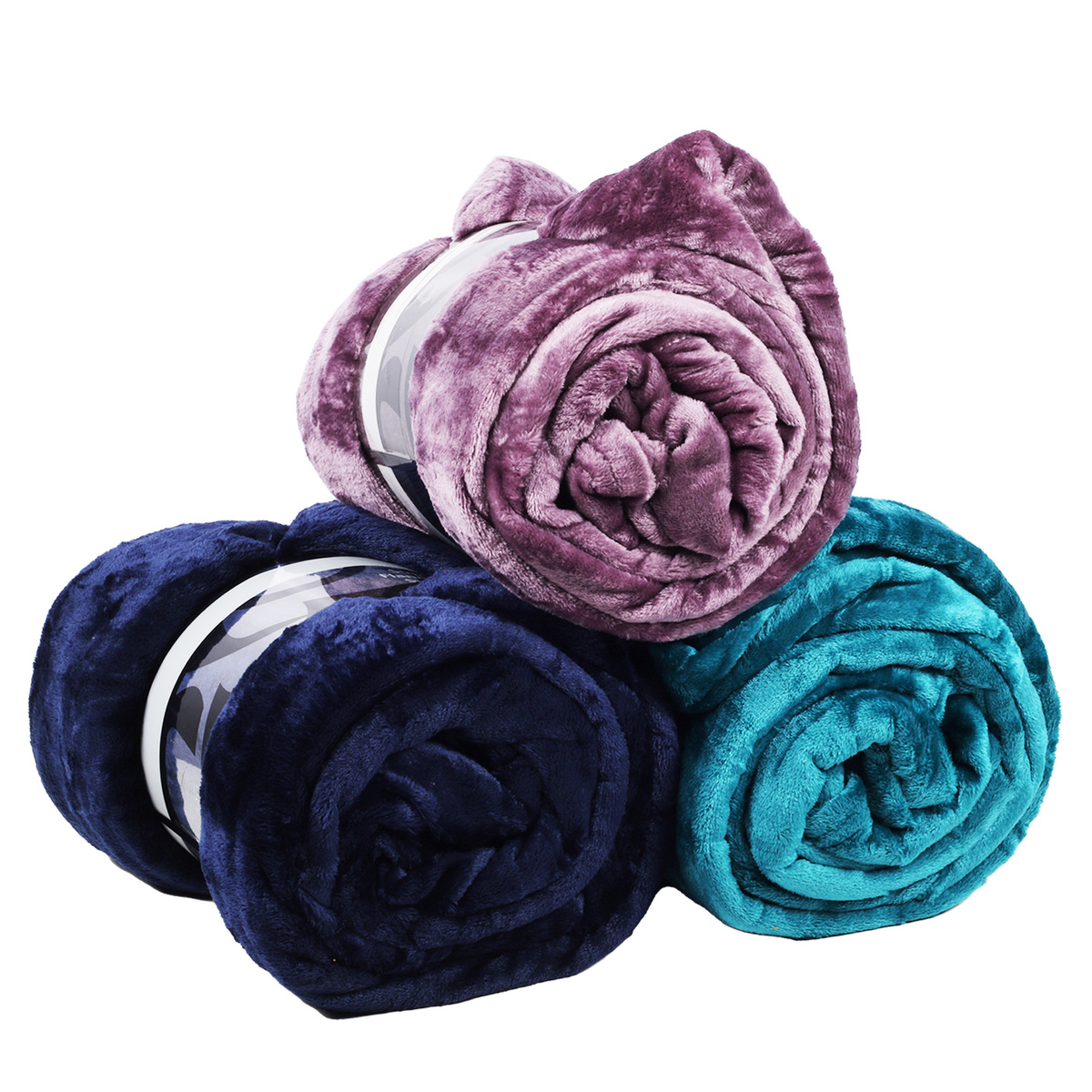 Super Soft Flannel Blanket 200 x 220cm Assorted Colours
