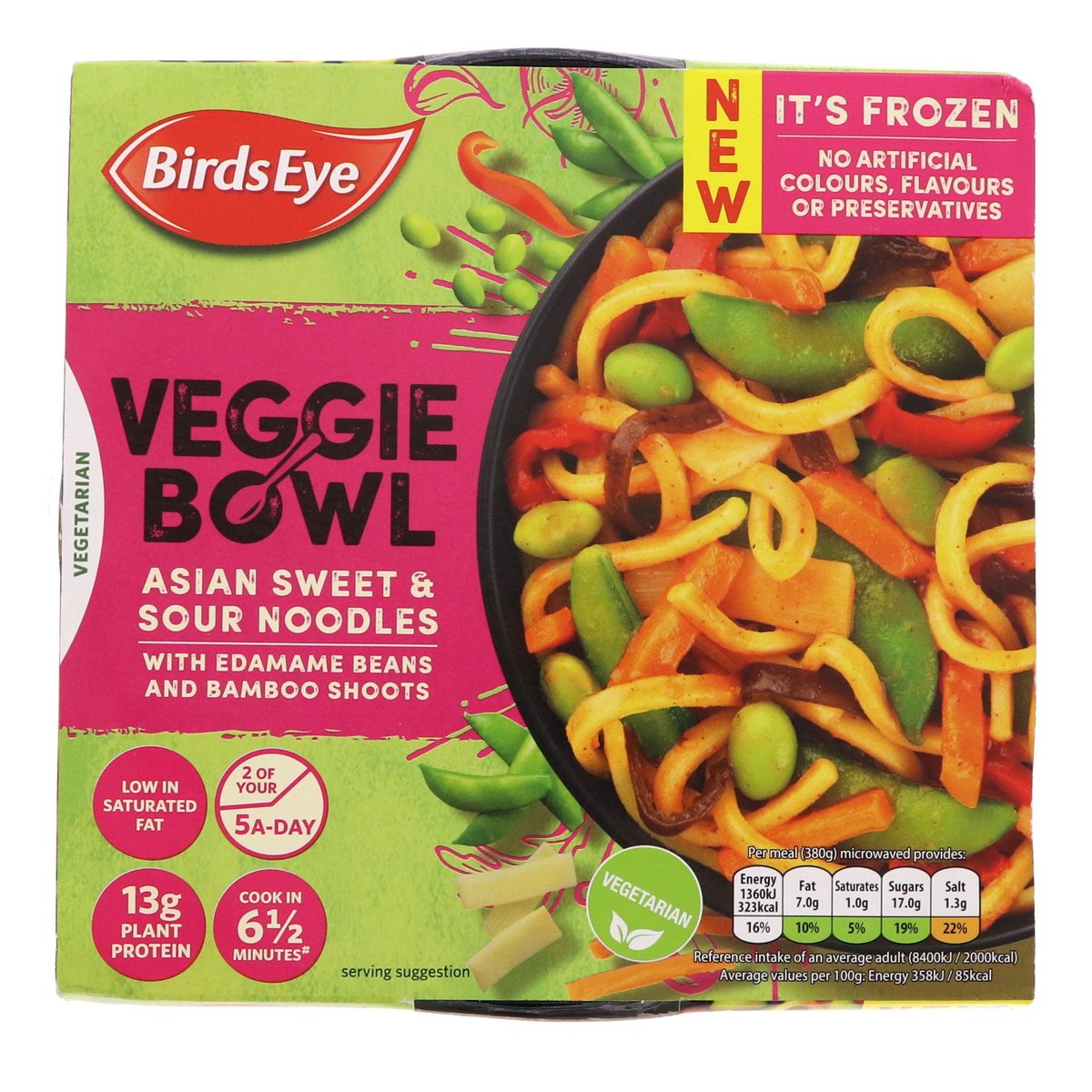 Birdseye Veggie Bowl Asian Sweet And Sour Noodles 380 g