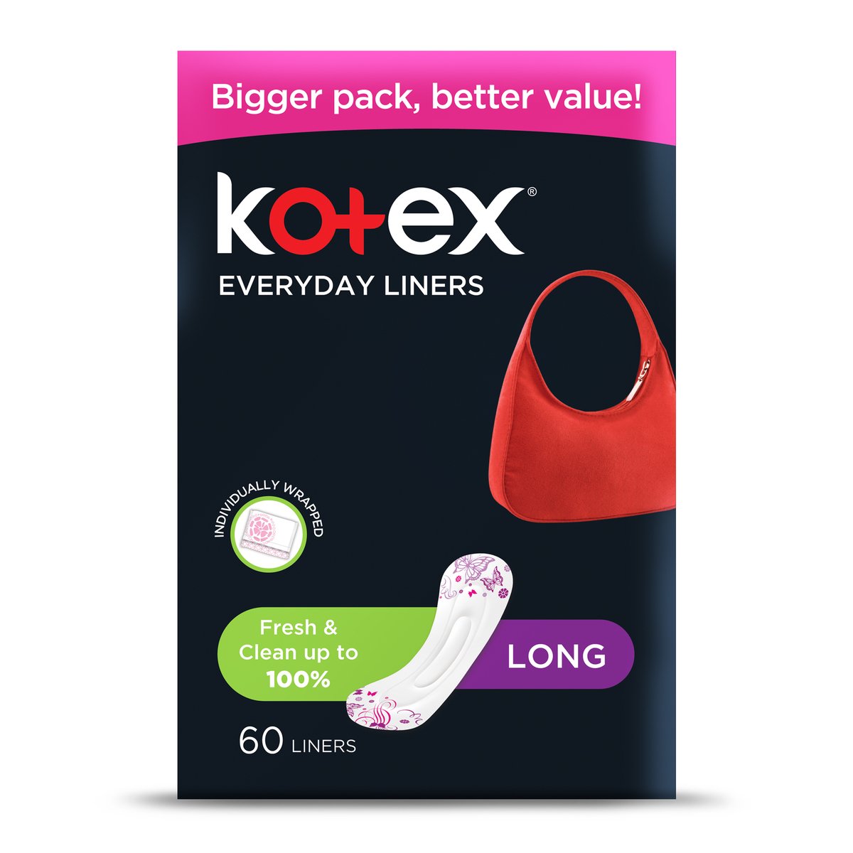 Kotex Every Day Liners Scented Long 60pcs
