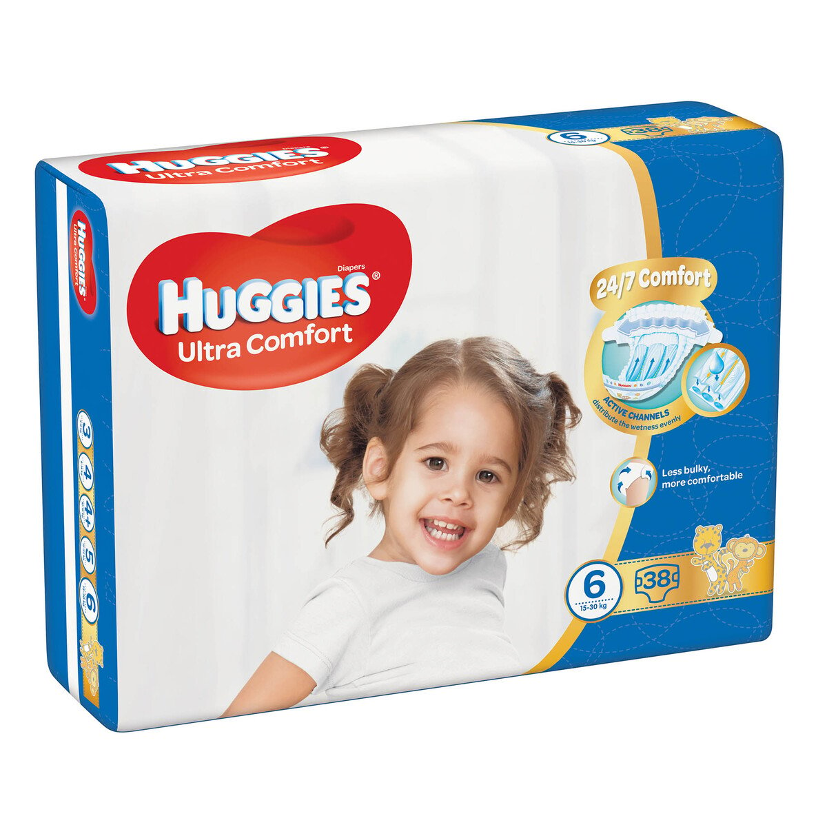 Huggies Ultra Comfort Diapers Size 6, 15-30kg 38pcs