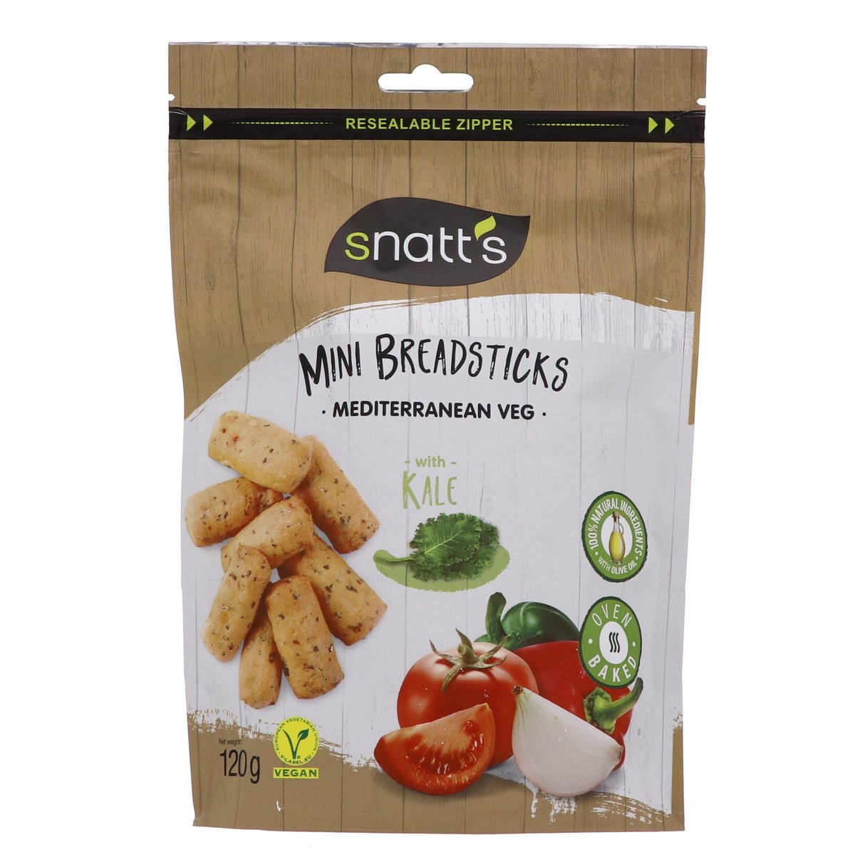 Snatt's Mini Breadsticks Mediterranean Veg With Kale 120 g