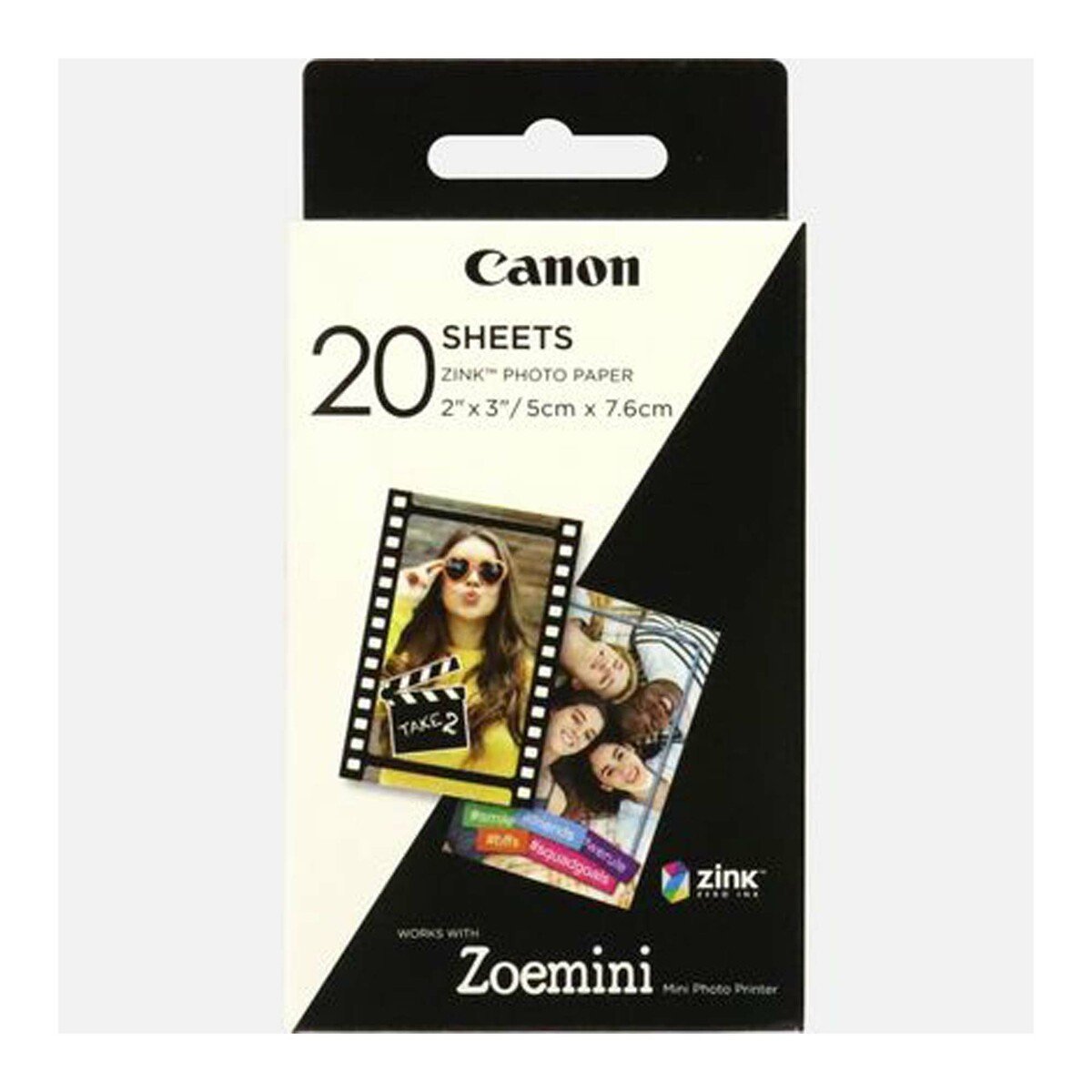 Canon Zink 2"x3" Photo Paper 20s ZP-2030