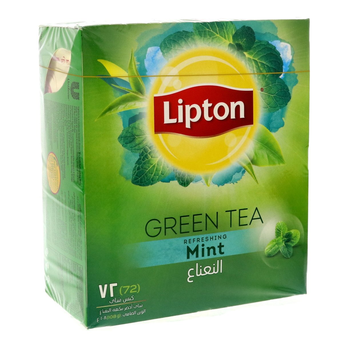 Lipton Refreshing Mint Green Tea Value Pack 72 Teabags