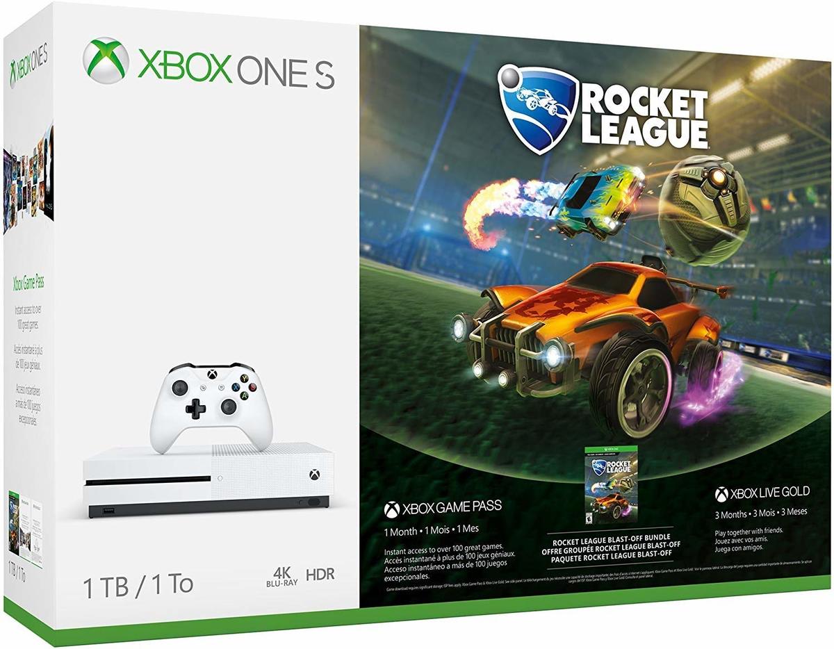 Xbox One S 1TB Console Rocket League Bundle + 3 Months Live Card