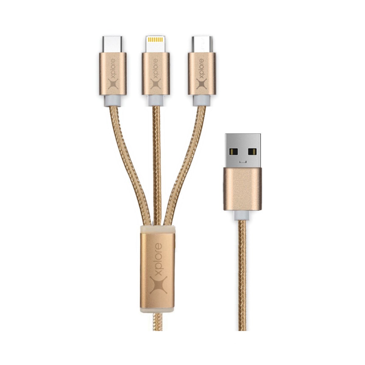 Hoco 3in1 USB Cable X25 1Mtr
