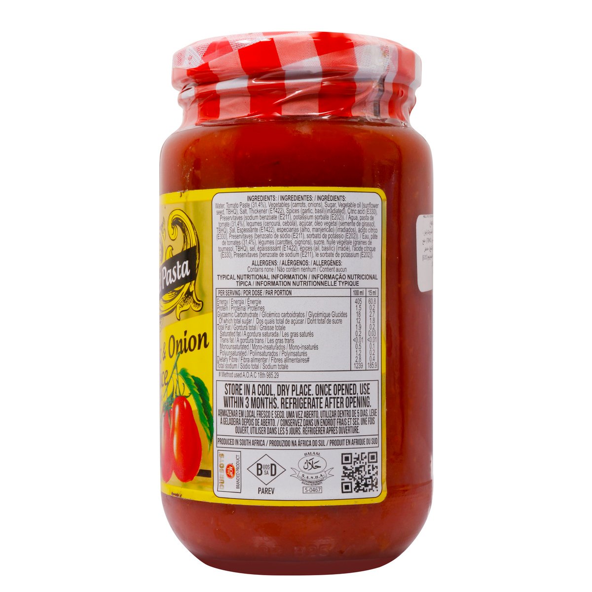 All Joy Pasta Sauce Extra Garlic & Onion 440g