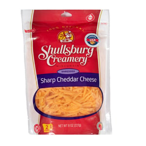 Shullsburg Creamery Shredded Sharp Cheddar Cheese 227 g