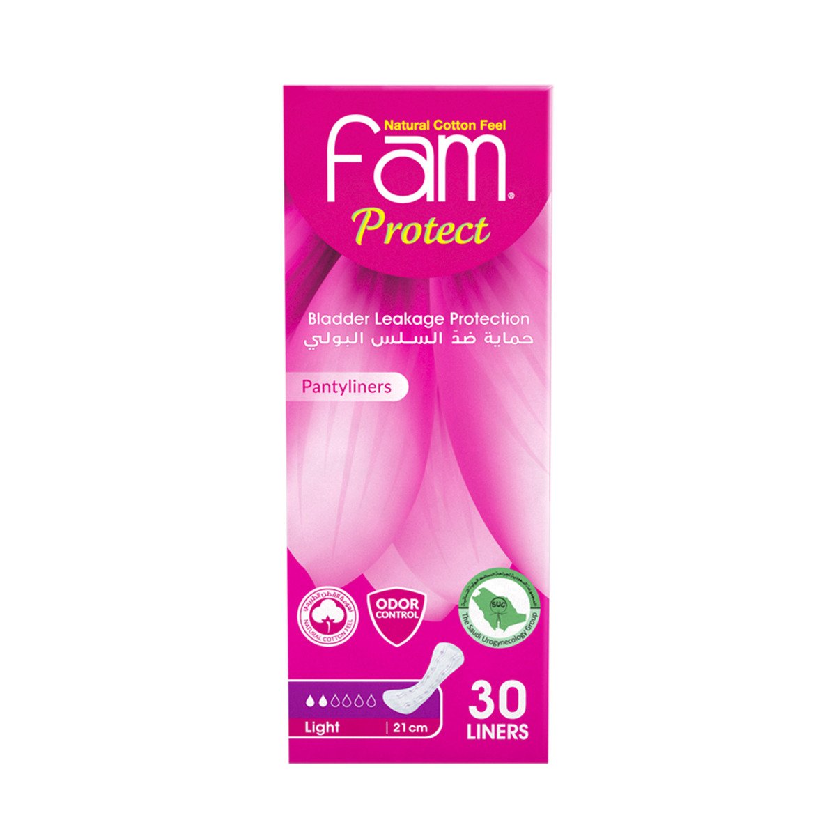 Fam Panty Liners Bladder Leakage Protection Light Size 21cm 30pcs Online at  Best Price, Sanpro Pads