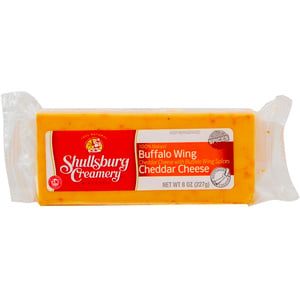 Shullsburg Creamery Buffalo Wing Cheddar Cheese Spices 227 g