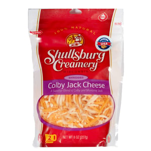 Shullsburg Creamery Shredded Colby And Monterey Jack Cheese 227g