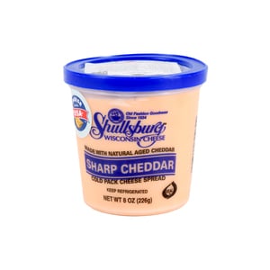 Shullsburg Wisconsin Sharp Cheddar Cheese Spread 226 g