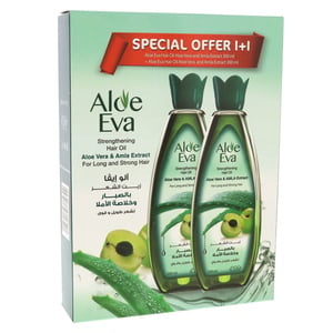 Aloe Eva Strengthening Hair Oil Aloe vera And Amla Extract 2 x 300ml