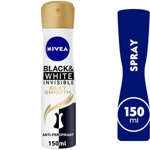 Nivea Black & White Antiperspirant for Women Spray Invisible Silky Smooth 150ml
