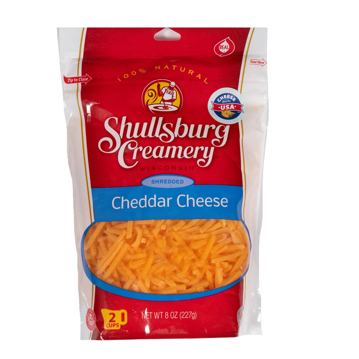 Buy Shullsburg Creamery Shredded Cheddar Cheese 227 g Online at Best Price | Grated Cheese | Lulu Kuwait in Kuwait