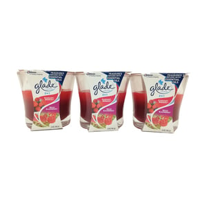 Glade Candle Radiant Berries and Wild Raspberry 3 x 96.3g