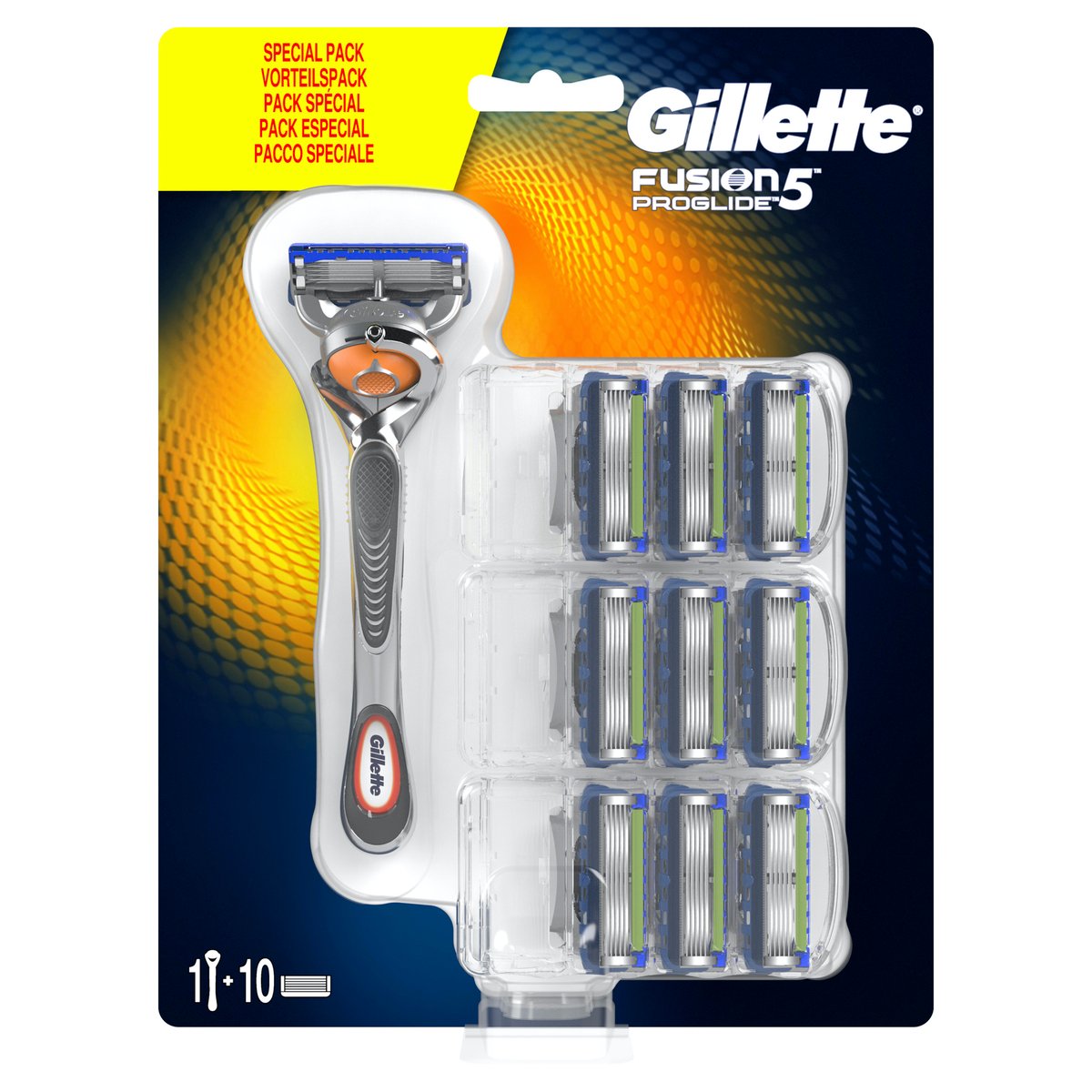 Gillette Fusion5 ProGlide Manual Razor Handle and Razor Blade Refills 9 pcs