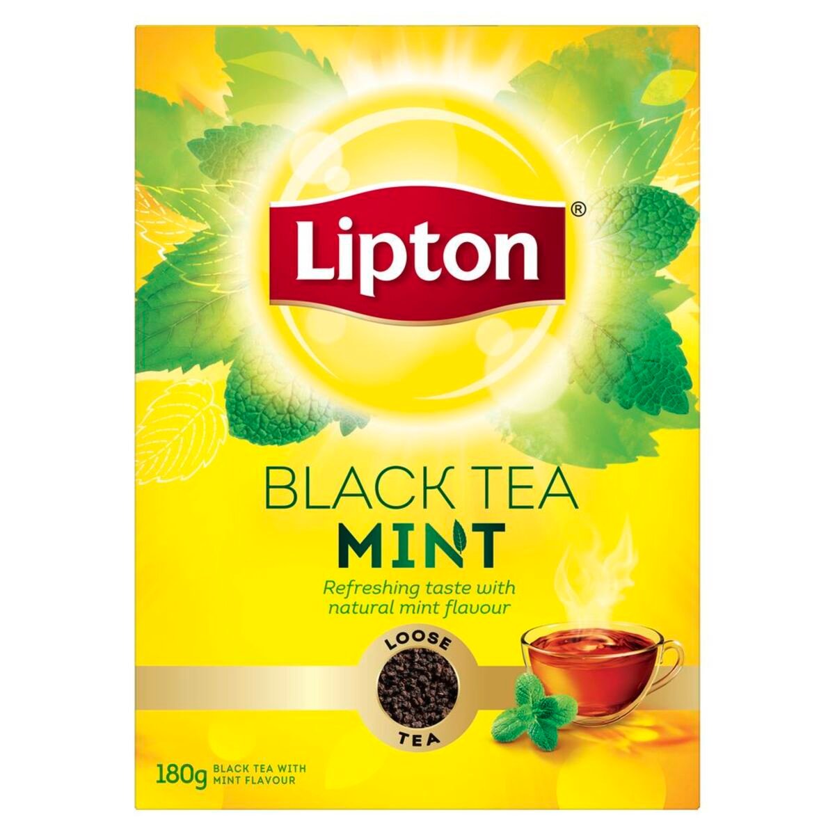 Lipton Flavoured Black Loose Tea Mint 180 g