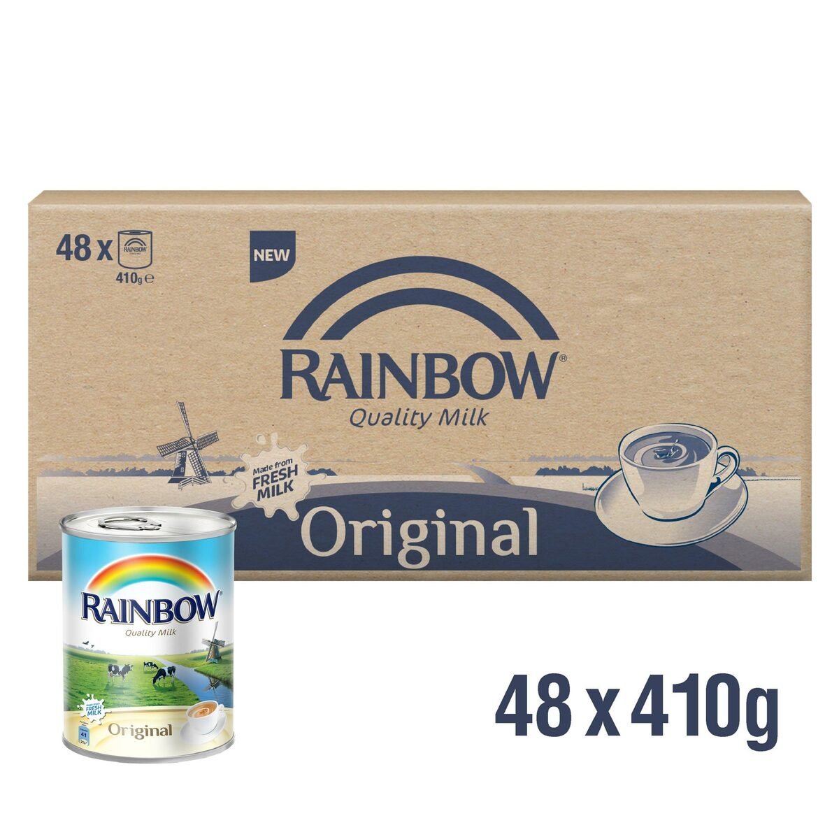 Rainbow Evaporated Milk 48 x 410 g