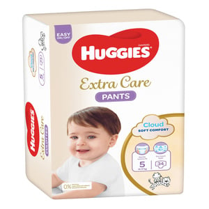 Huggies Extra Care Diaper Pants Size 5 12-17kg 34pcs