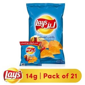Lays Tomato Ketchup Potato Chips 21 x 14g