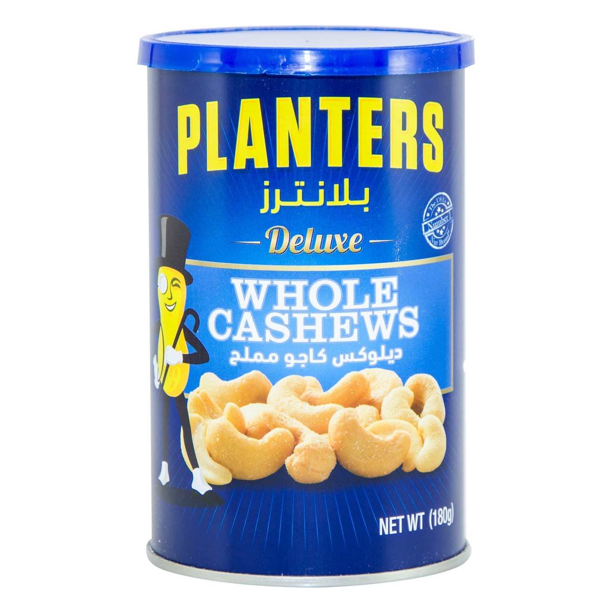 Planters Deluxe Whole Cashews 180g