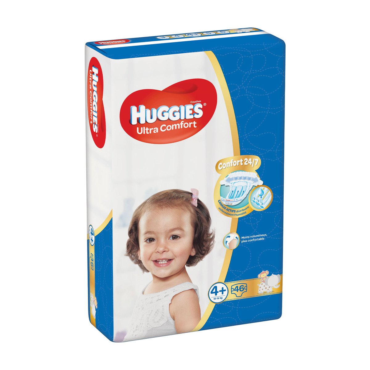 Huggies Ultra Comfort Diaper Size 4+, 10-16kg 46pcs