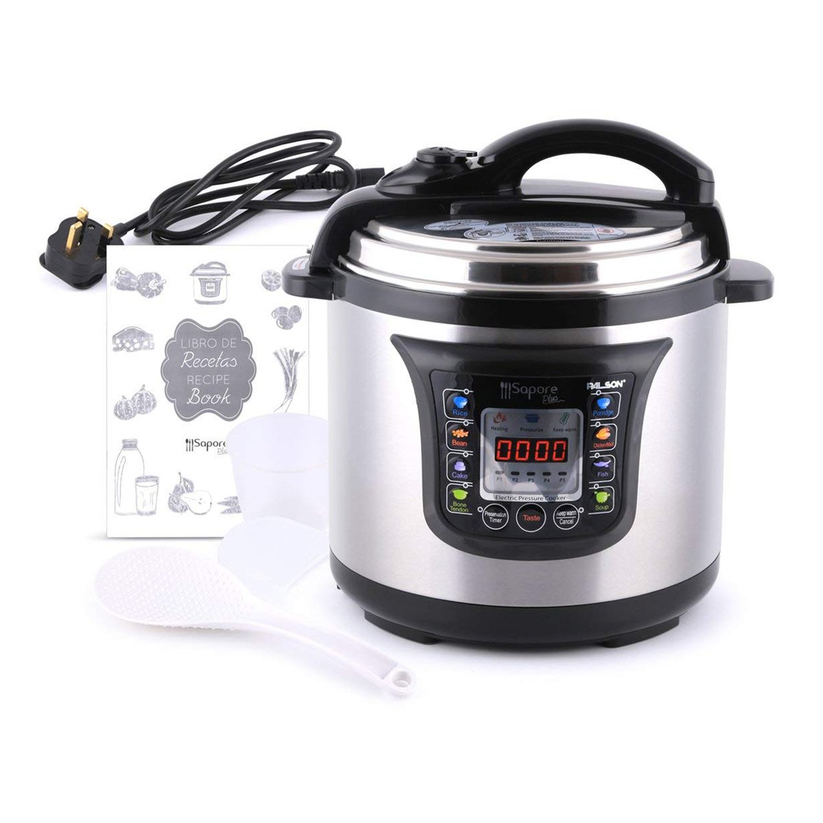 Palson Electric Pressure Cooker 30997 Sapore Plus 8Ltr