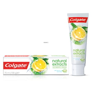 Colgate Toothpaste Natural Extracts With Lemon Oil And Aloe 75 ml
