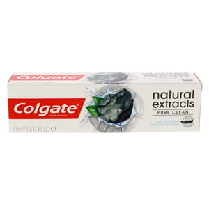 Buy Colgate Toothpaste Natural Extracts With Activated Charcoal And Mint 75 ml Online at Best Price | Tooth Paste | Lulu Egypt in Kuwait